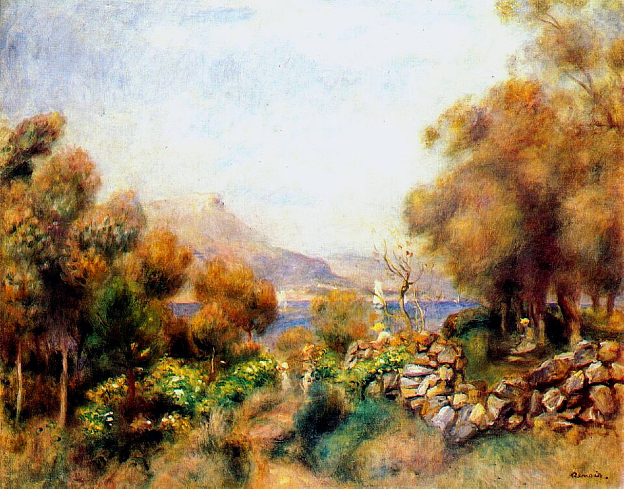 Antibes by Renoir - Pierre-Auguste Renoir painting on canvas